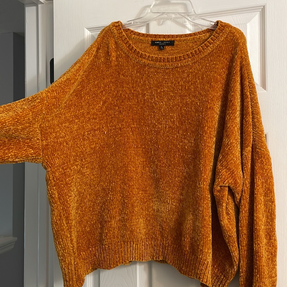 Soft bright yellow sweater